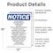 Signmission Do Not Knock No Uninvited Or Unexpected, 12 in W x Rectangle, Vinyl Decal OS-2PACK-NS-D-1218-V-11287 - alternate 5